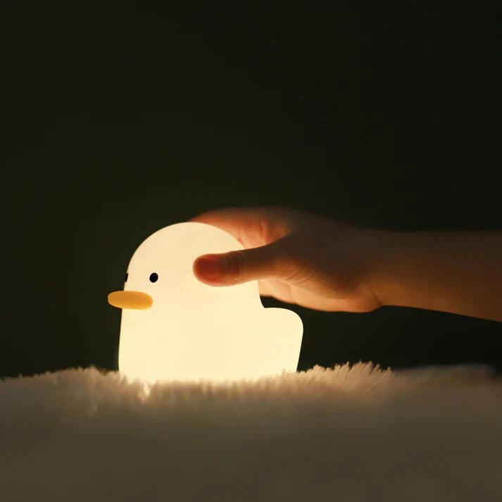 Nordic Cute Lovely Silicone Cartoon Benson Dull Duck Lamp Sleeping Light for Kids