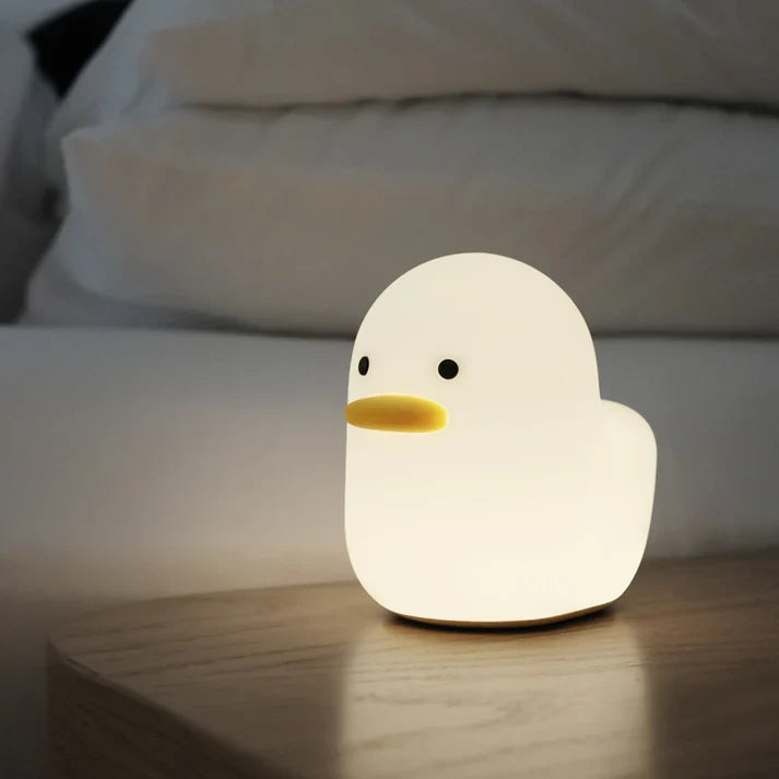 Nordic Cute Lovely Silicone Cartoon Benson Dull Duck Lamp Sleeping Light for Kids