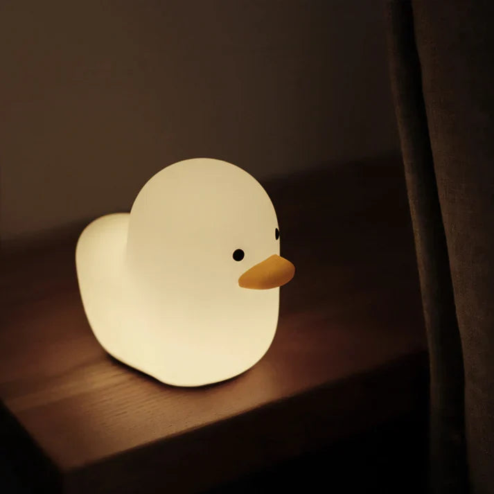 Nordic Cute Lovely Silicone Cartoon Benson Dull Duck Lamp Sleeping Light for Kids