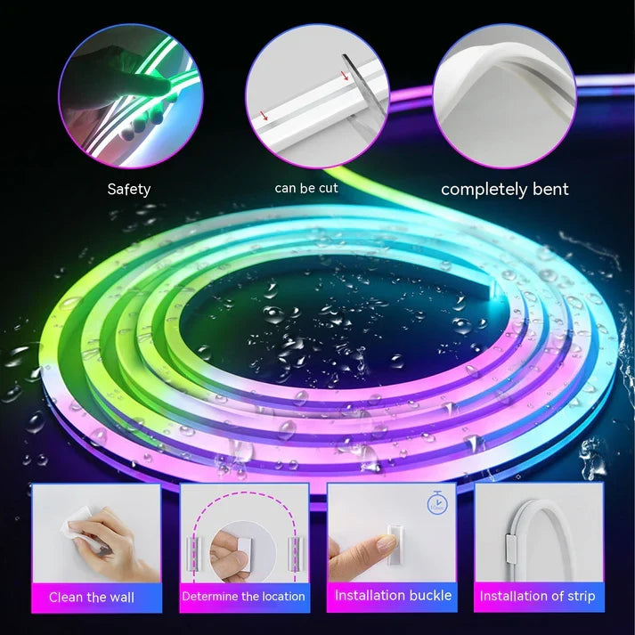 Waterproof LED Neon Rope Light Changing Outdoor Ambience
