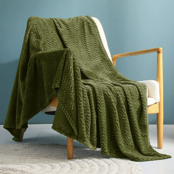 Large Soft Flannel Fleece Throw Blanket - 50 x 70 Inch | 4 Colors | All Seasons