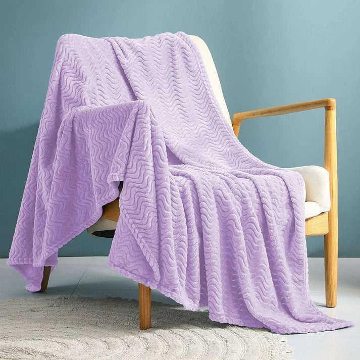 Large Soft Flannel Fleece Throw Blanket - 50 x 70 Inch | 4 Colors | All Seasons