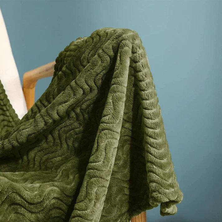 Large Soft Flannel Fleece Throw Blanket - 50 x 70 Inch | 4 Colors | All Seasons