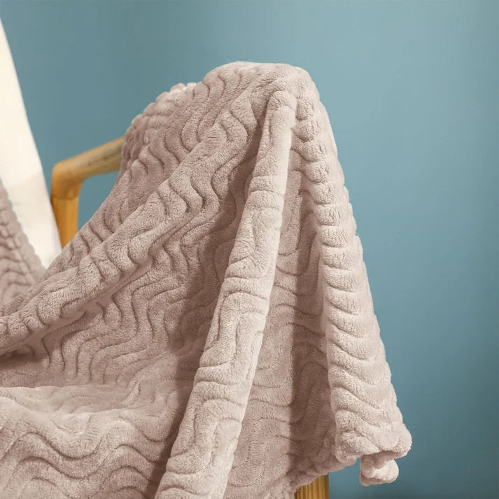 Large Soft Flannel Fleece Throw Blanket - 50 x 70 Inch | 4 Colors | All Seasons