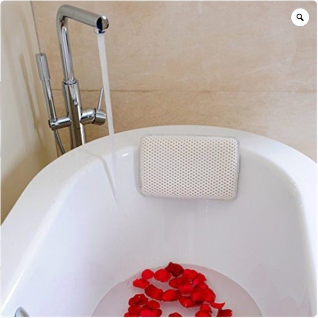 Bath Pillow for Tub Waterproof Sponge Bathtub Pillow for Neck and Head Support