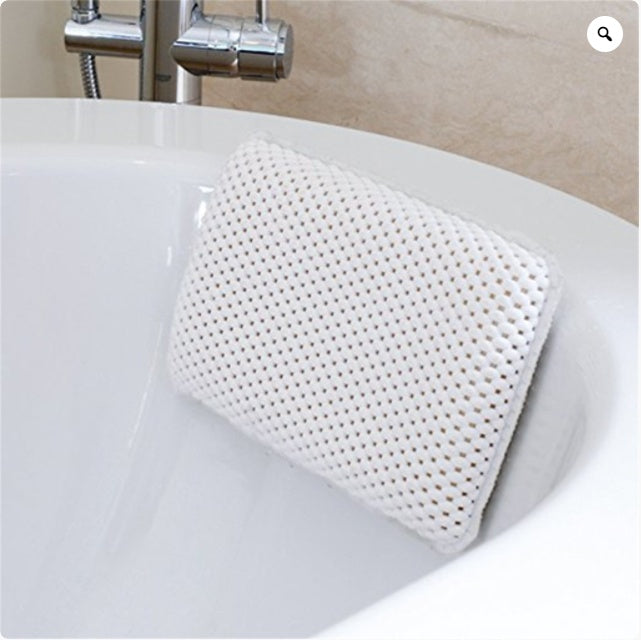Bath Pillow for Tub Waterproof Sponge Bathtub Pillow for Neck and Head Support