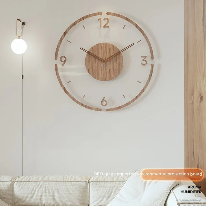 Hanging Noiseless Wall Clock Non Ticking Silent Style Enhancer