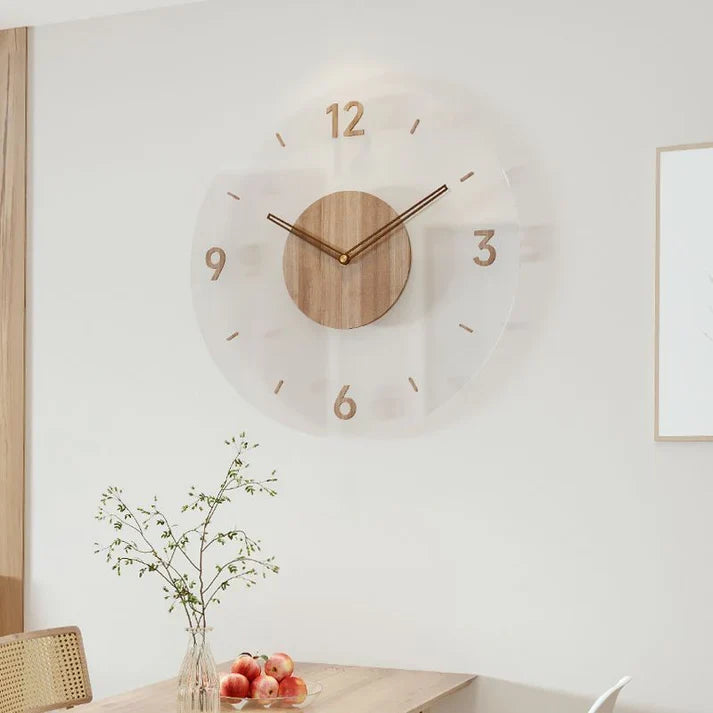 Hanging Noiseless Wall Clock Non Ticking Silent Style Enhancer