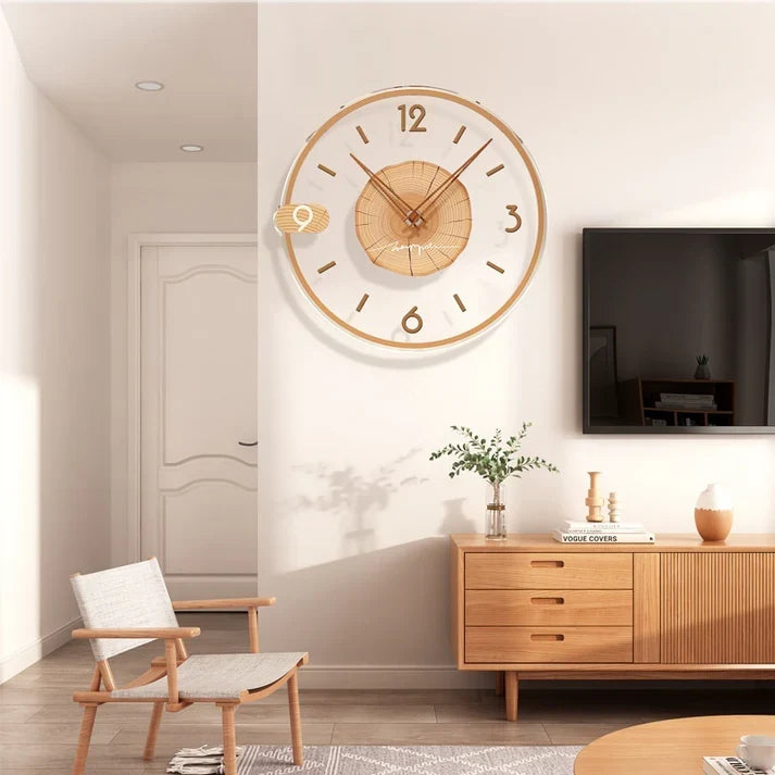 Hanging Noiseless Wall Clock Non Ticking Silent Style Enhancer