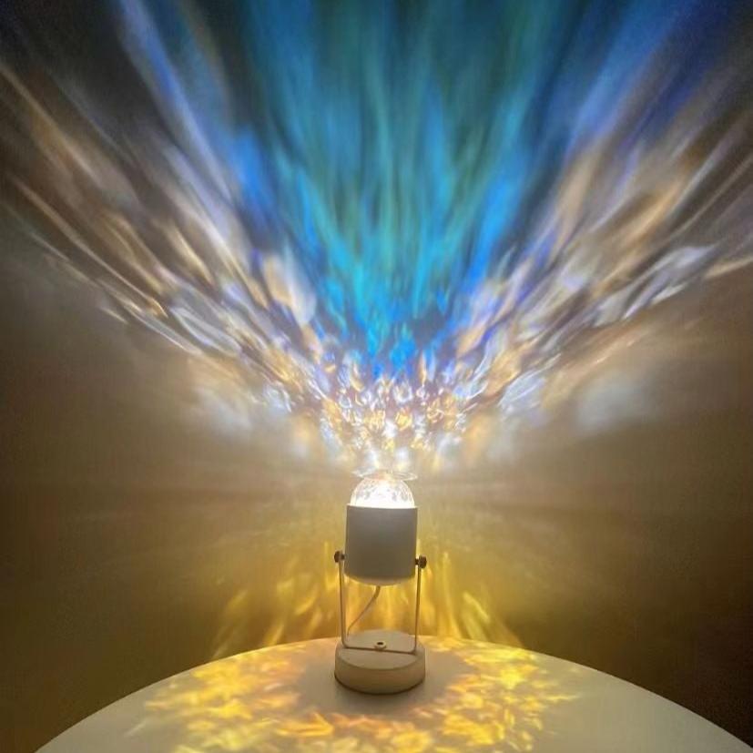 Dynamic Water Ripple Table Lamp Ambience Light Shadow Effect 5W