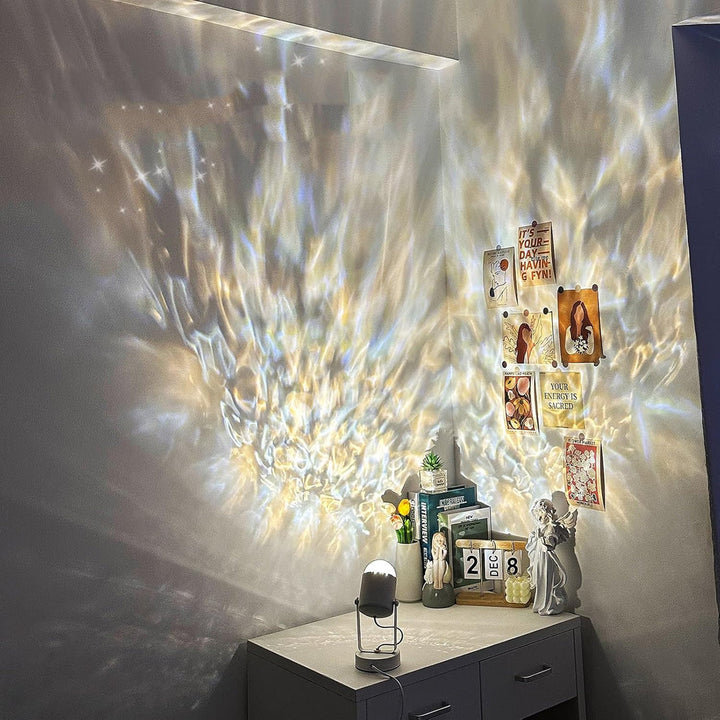 Dynamic Water Ripple Table Lamp Ambience Light Shadow Effect 5W