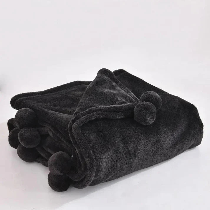 Soft and Comfort Velvet Plush Throw with Size in 50"X70" Inch