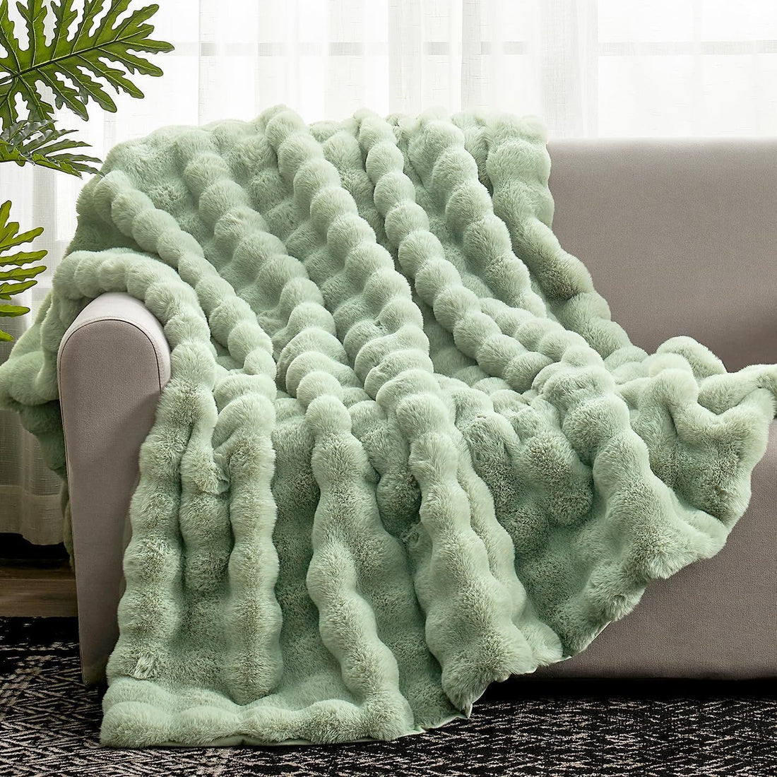 Splendas Tie Dye Throw Blanket Soft Faux Fur Cozy Blanket for Bed & Sofa