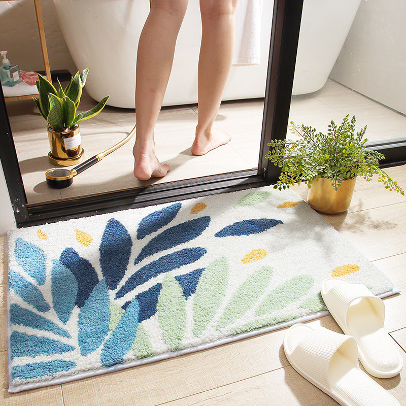 Absorbent Non Slip Bath Mat Quick Dry Bathroom Floor Mat
