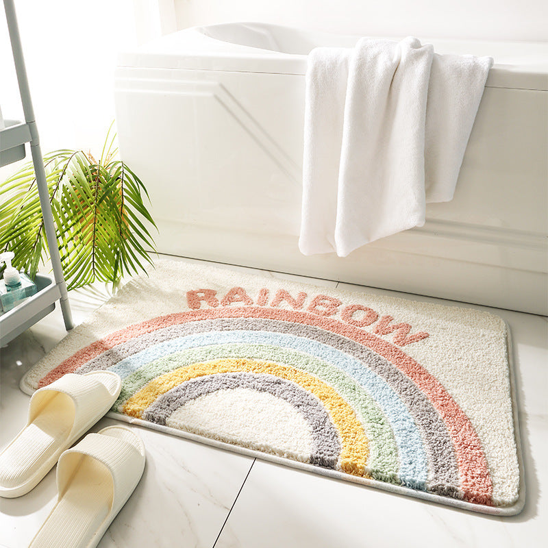 Absorbent Non Slip Bath Mat Quick Dry Bathroom Floor Mat