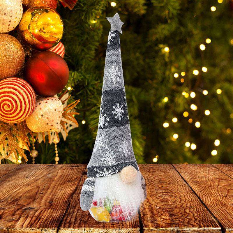 Five-pointed Star Christmas Candy Jar Desktop Children's Festival Decoration Doll