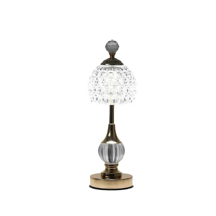 Acrylic Alloy Touch Crystal Table Lamp Mushroom Household Appliances For Decoration
