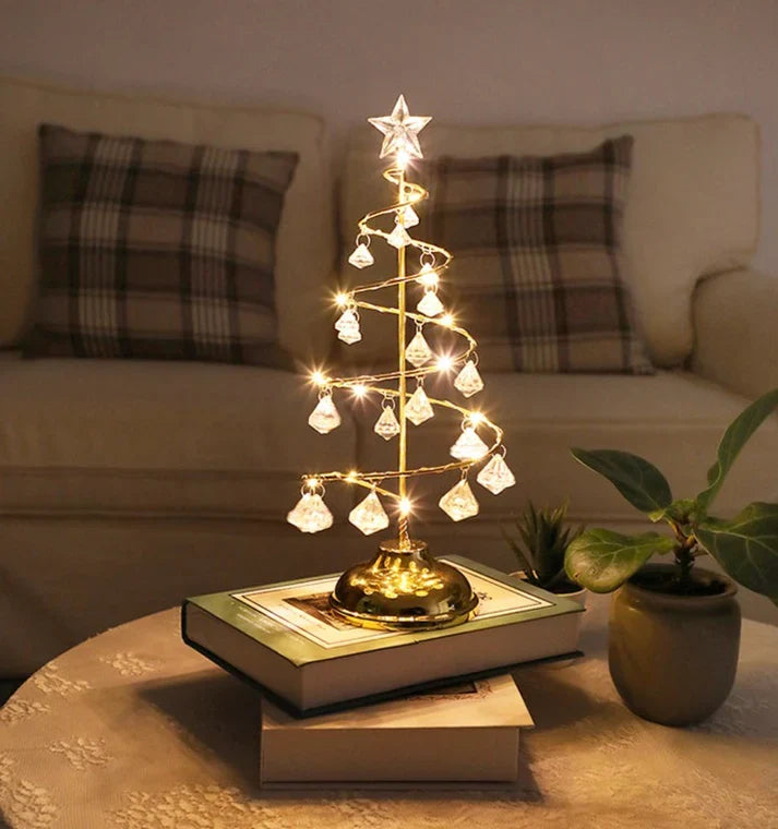Acrylic Table Lamp Rechargeable Diamond Crystal