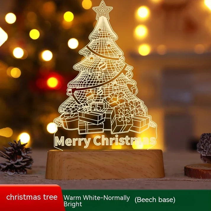 3D Acrylic Led Christmas Tree Lights
