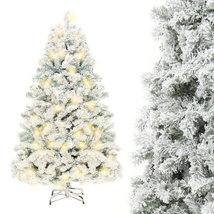 Artificial Christmas Tree PVC Snowy White Tree for Home Mall Window Decoration