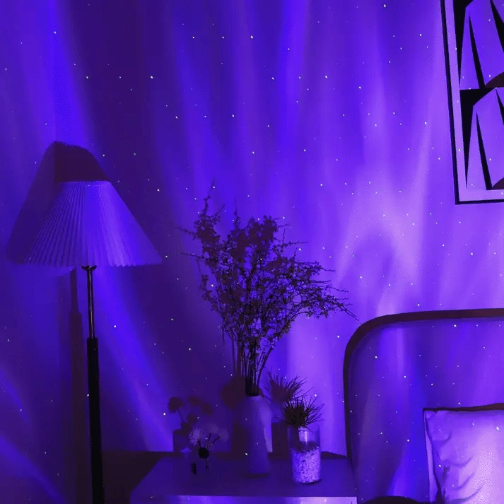 Aurora Projector Lamp – Northern Lights Projector with Bluetooth Speaker | Bedroom Night Light