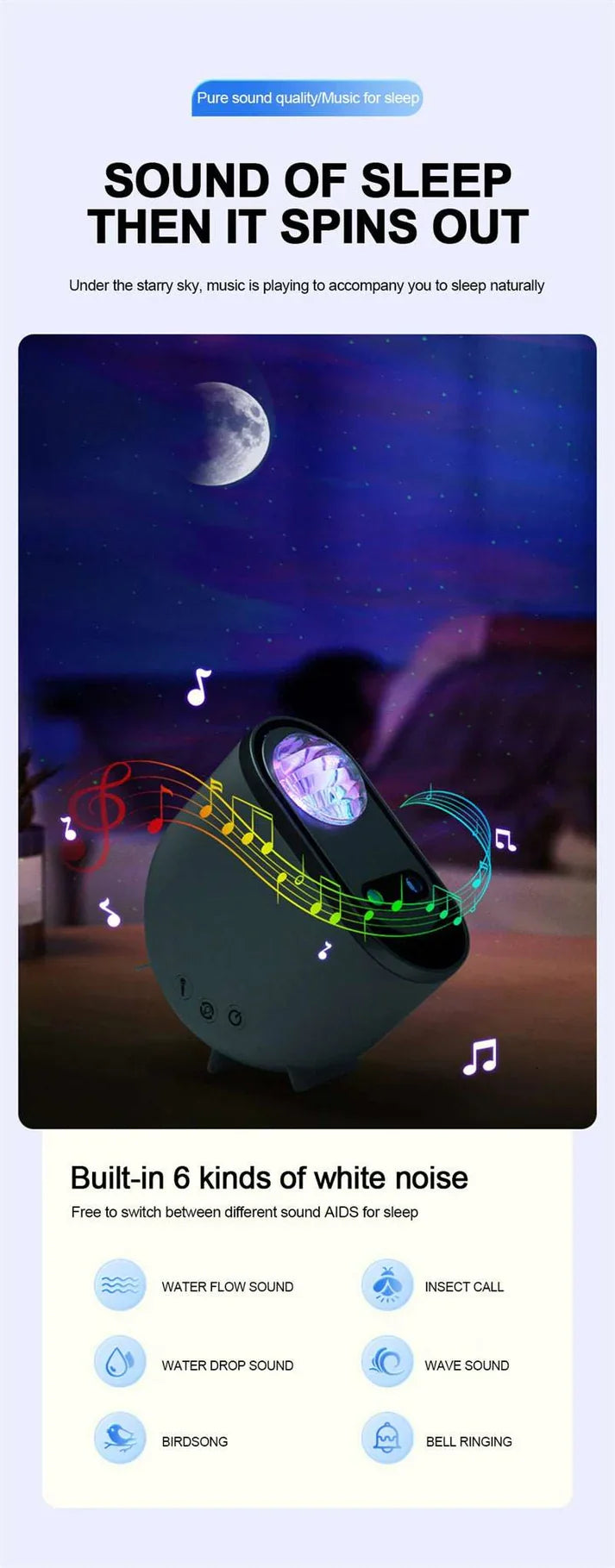 Aurora Borealis Northern Lights Portable Projectors! Galaxy Star, Moon (Bedroom Decor)