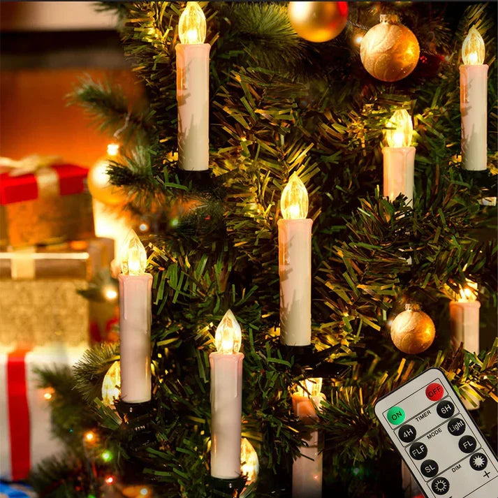 Flameless Christmas candles Remote Control holder