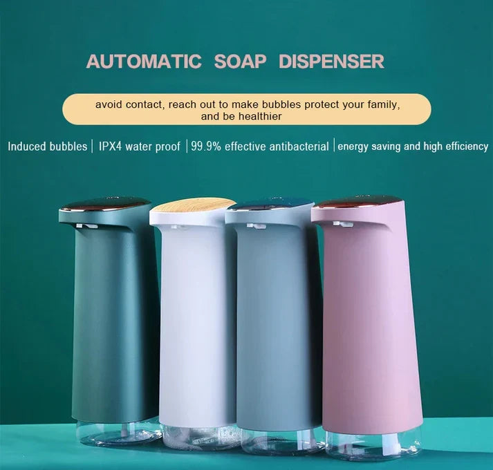 Automatic Foam Dispenser! Chargeable Hand Sanitizer For Kitchen & Bathroom
