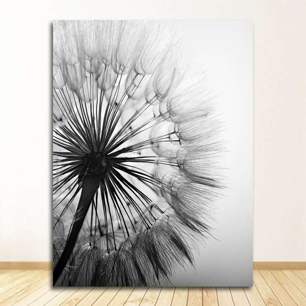 Abstract Flower Painting Dandelion Canvas - Living Room Decor (Frameless)