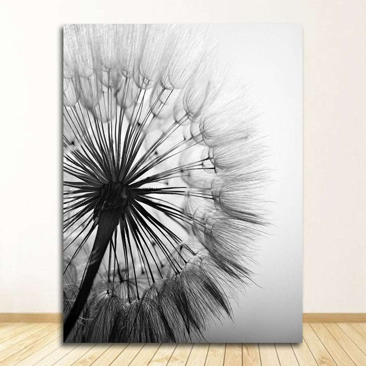 Abstract Flower Painting Dandelion Canvas - Living Room Decor (Frameless)