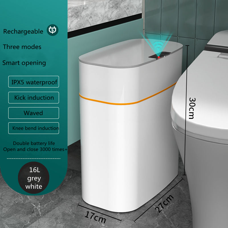 Smart Touchless Trash Can with UV & Deodorizer – 13L/16L