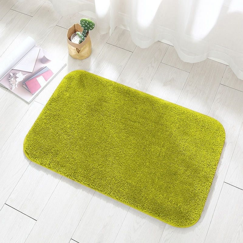 Bathroom Absorbent Flannel Floor Mat Soft Quick Dry 4 Sizes 8 Colors