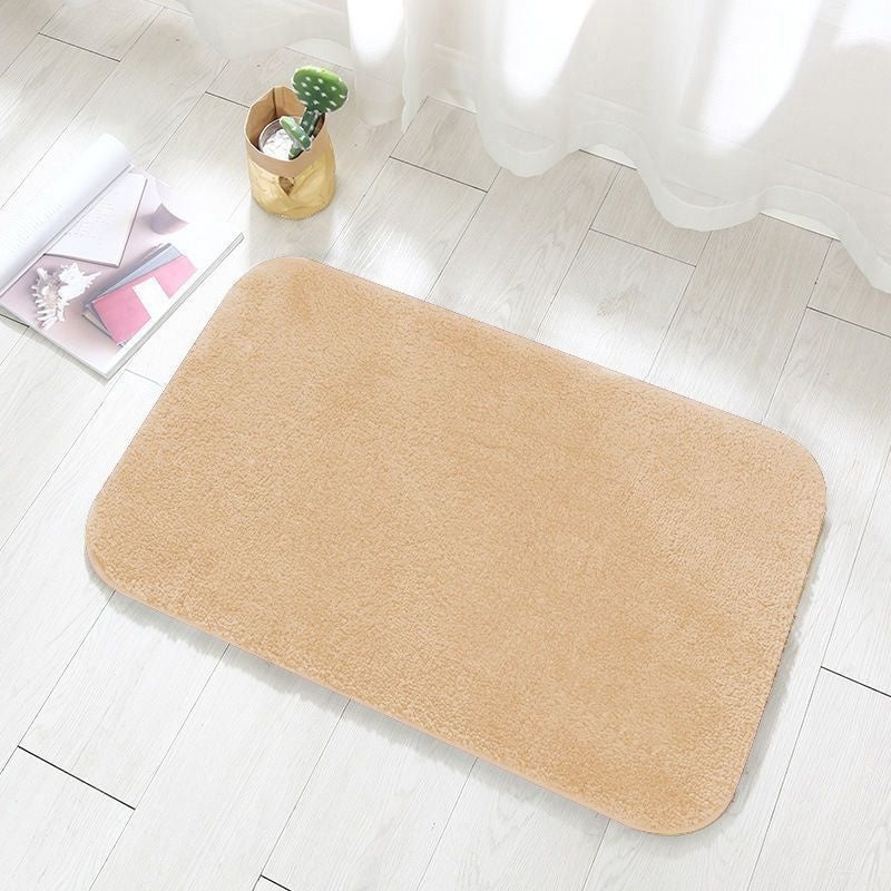 Bathroom Absorbent Flannel Floor Mat Soft Quick Dry 4 Sizes 8 Colors