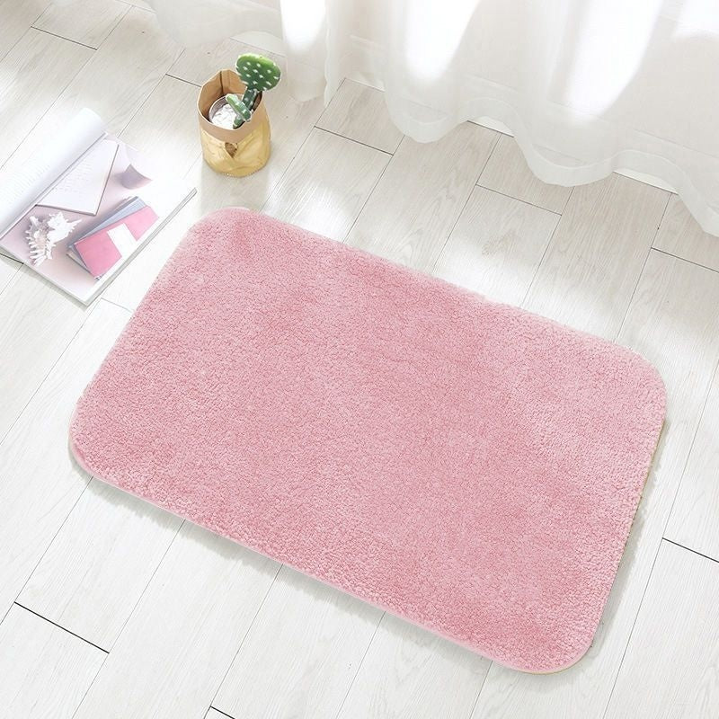 Bathroom Absorbent Flannel Floor Mat Soft Quick Dry 4 Sizes 8 Colors