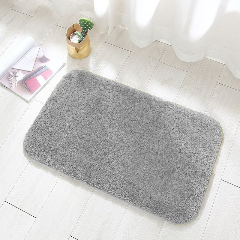 Bathroom Absorbent Flannel Floor Mat Soft Quick Dry 4 Sizes 8 Colors