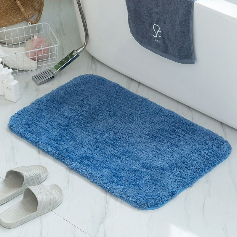 Bathroom Absorbent Flannel Floor Mat Soft Quick Dry 4 Sizes 8 Colors