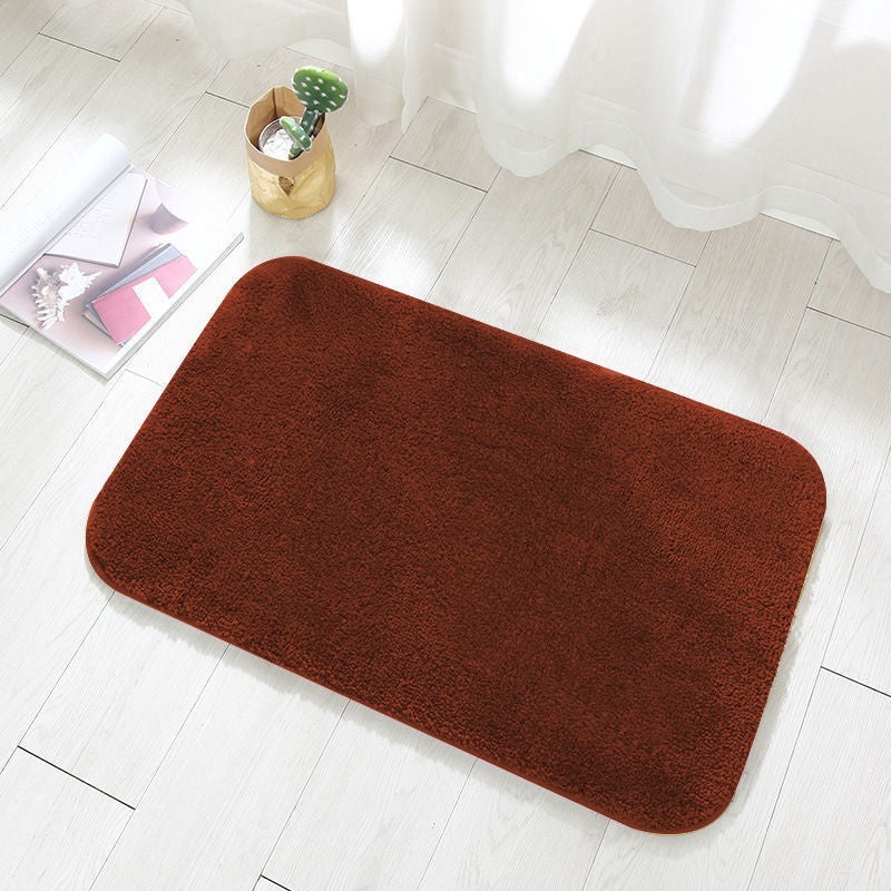 Bathroom Absorbent Flannel Floor Mat Soft Quick Dry 4 Sizes 8 Colors