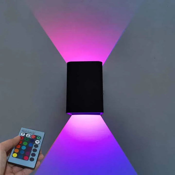 Bedroom Bedside Square Luminous LED Wall Light Lamp