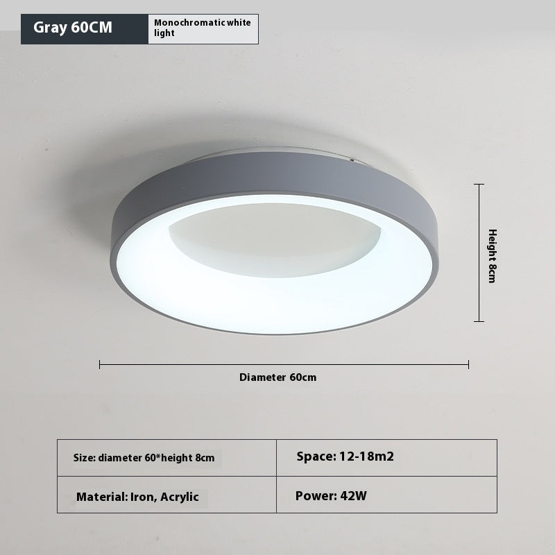Bedroom Ceiling Lamp Modern Minimalist Flush Mount Iron Acrylic