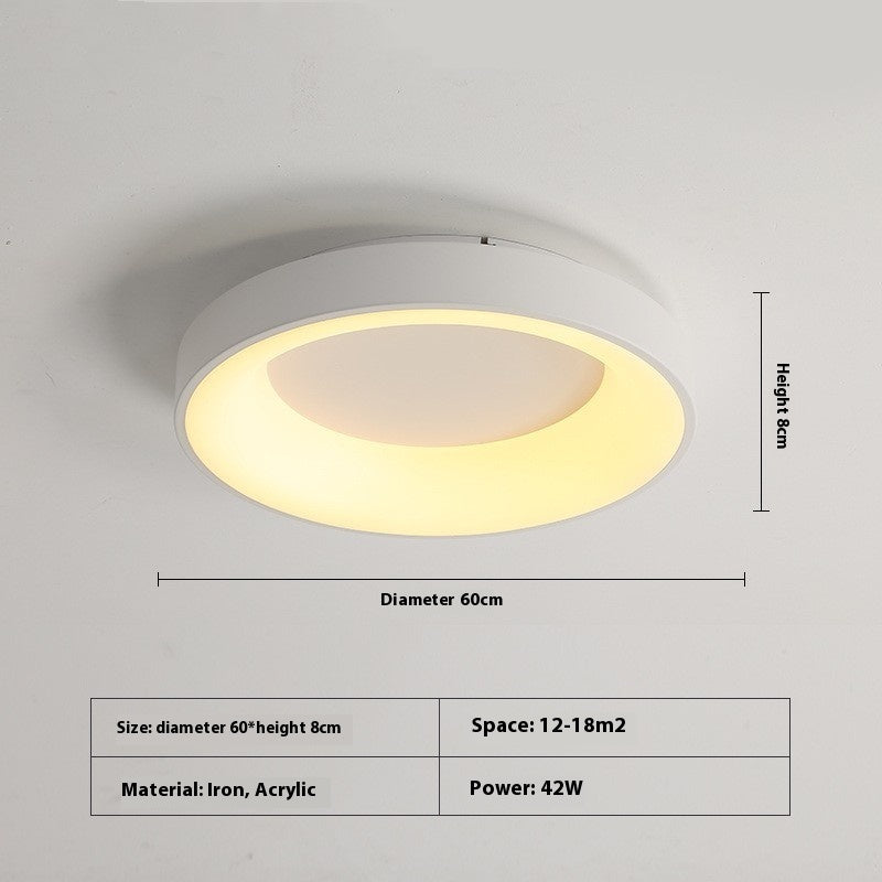 Bedroom Ceiling Lamp Modern Minimalist Flush Mount Iron Acrylic