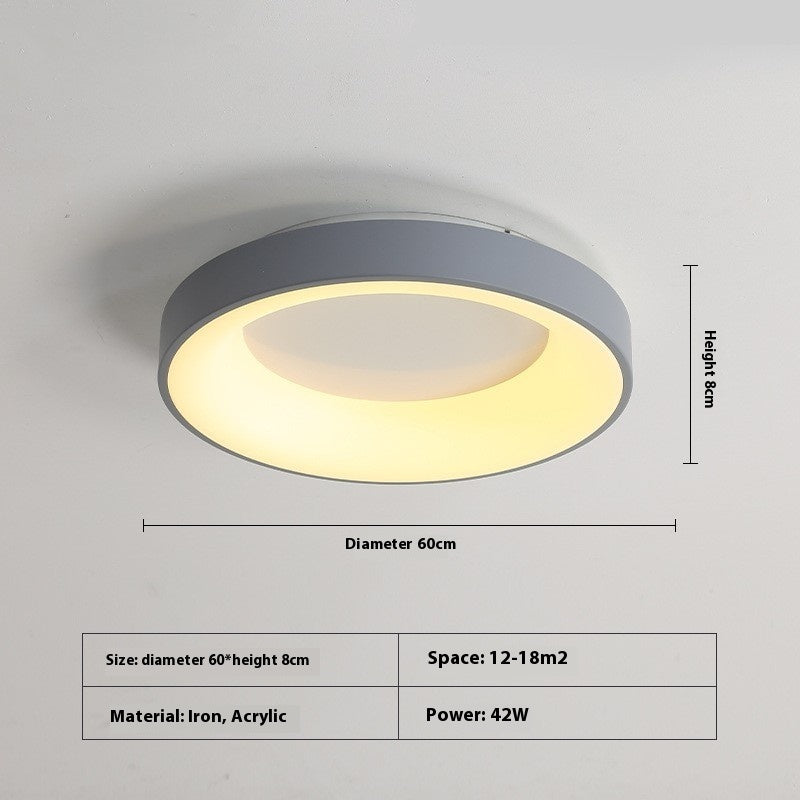 Bedroom Ceiling Lamp Modern Minimalist Flush Mount Iron Acrylic