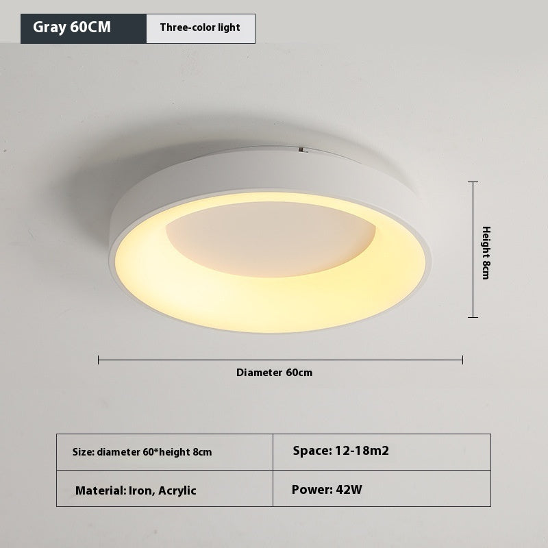 Bedroom Ceiling Lamp Modern Minimalist Flush Mount Iron Acrylic
