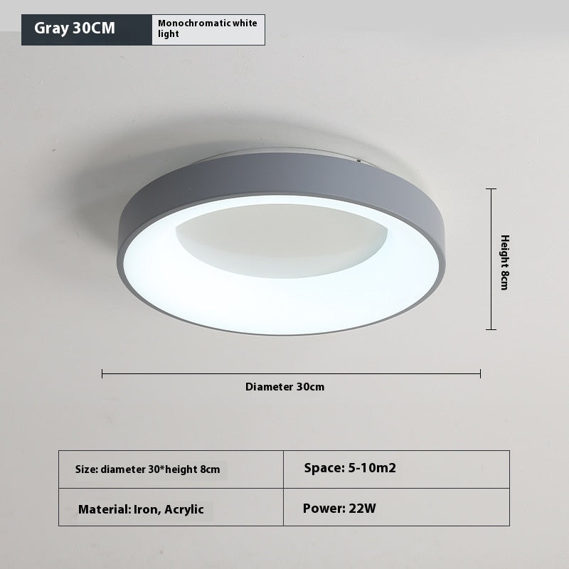 Bedroom Ceiling Lamp Modern Minimalist Flush Mount Iron Acrylic