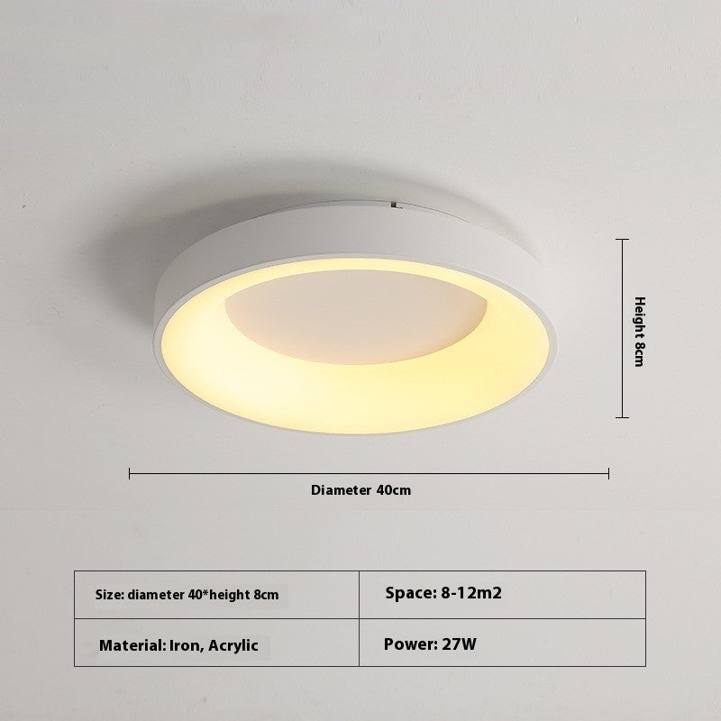 Bedroom Ceiling Lamp Modern Minimalist Flush Mount Iron Acrylic