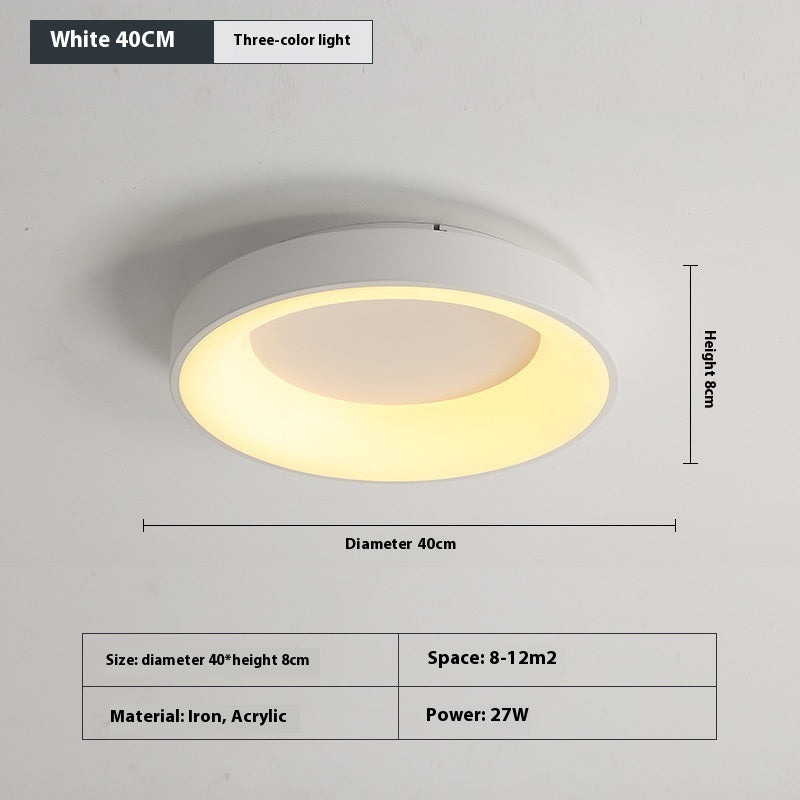 Bedroom Ceiling Lamp Modern Minimalist Flush Mount Iron Acrylic