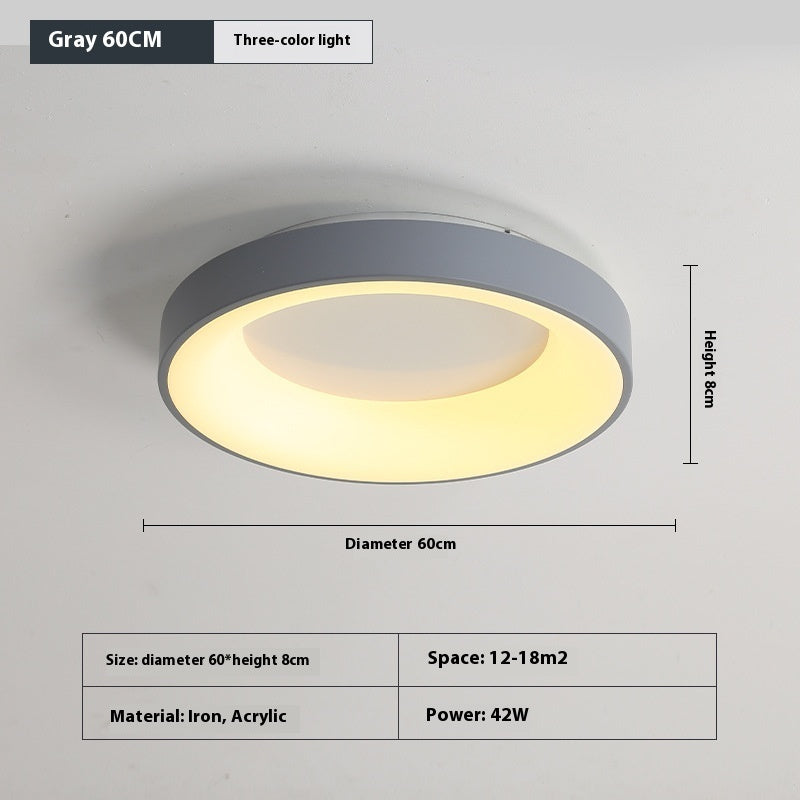 Bedroom Ceiling Lamp Modern Minimalist Flush Mount Iron Acrylic