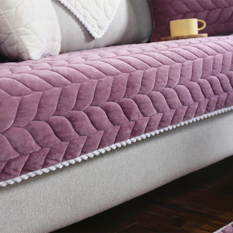 Splendas Sectional Couch Cover Plush Anti-Slip Quilted Sofa Protector | Stretch Fit | 6 Colors