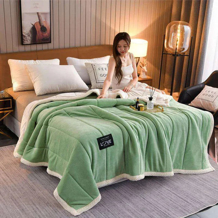 Coral Fleece Blanket - Soft Thick Winter Blanket | 5 Sizes | 6 Colors