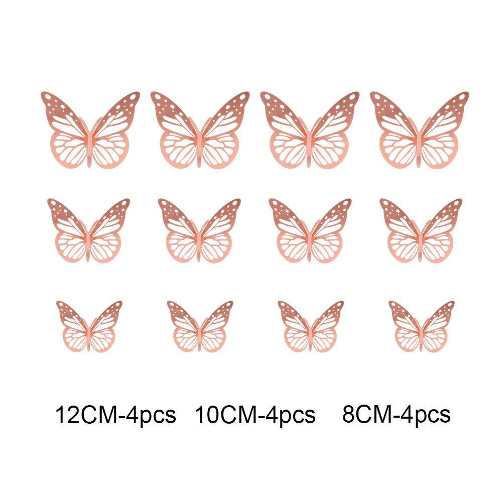 3D Hollow Stickers Butterflies for Bedroom Walls & Mirrors Home Decor