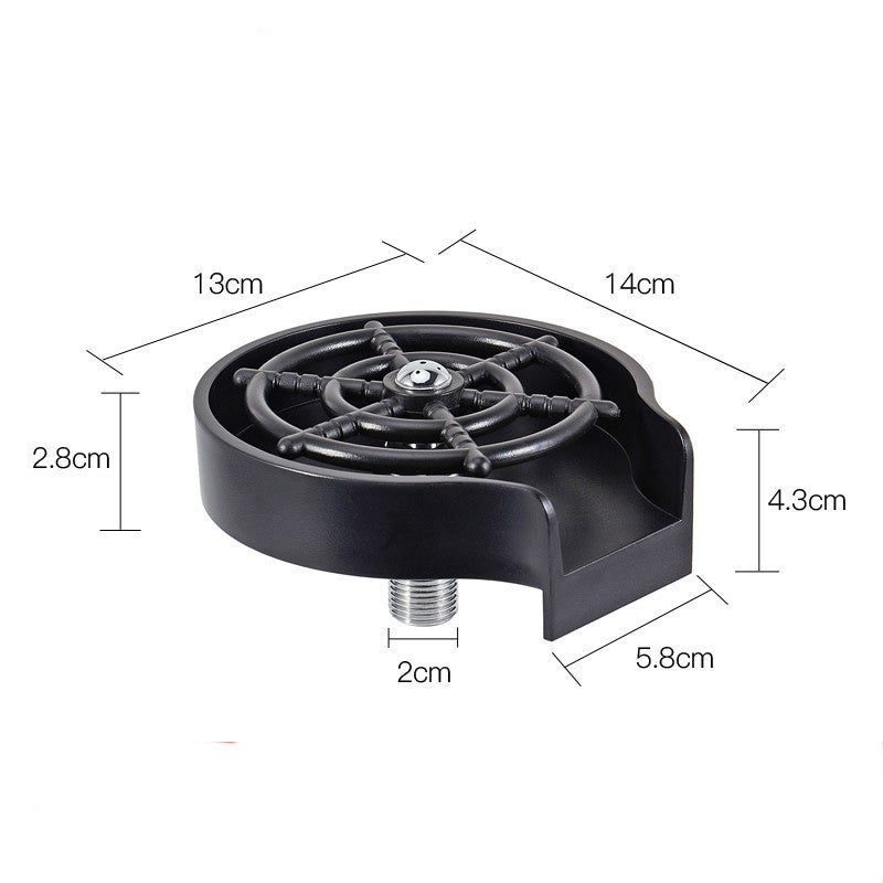 Bar Counter Cup Washer Sink High-Pressure Spray Automatic Faucet Coffee Pitcher